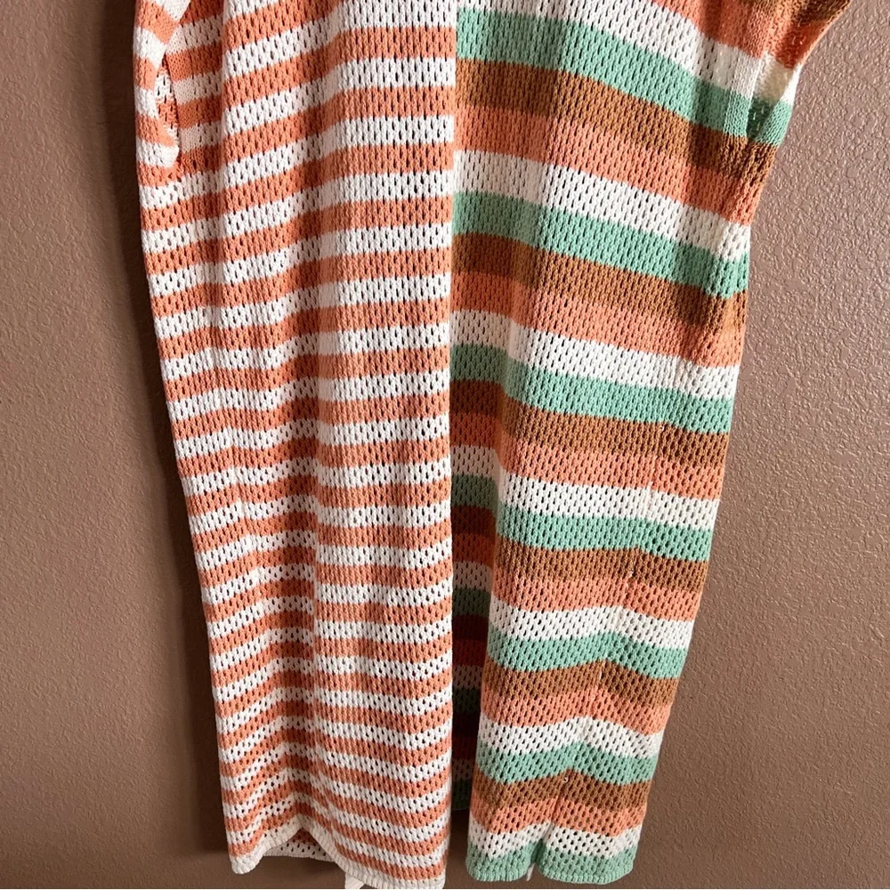 Torrid Striped Knit Duster Open Cardigan Sweater Size 1/2